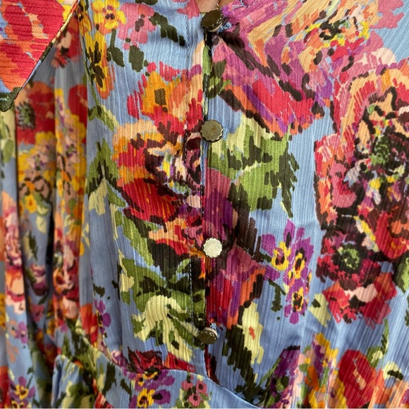 NWT ZARA FLOWER PRINT MINI DRESS, SIZE XL - Picture 5 of 12